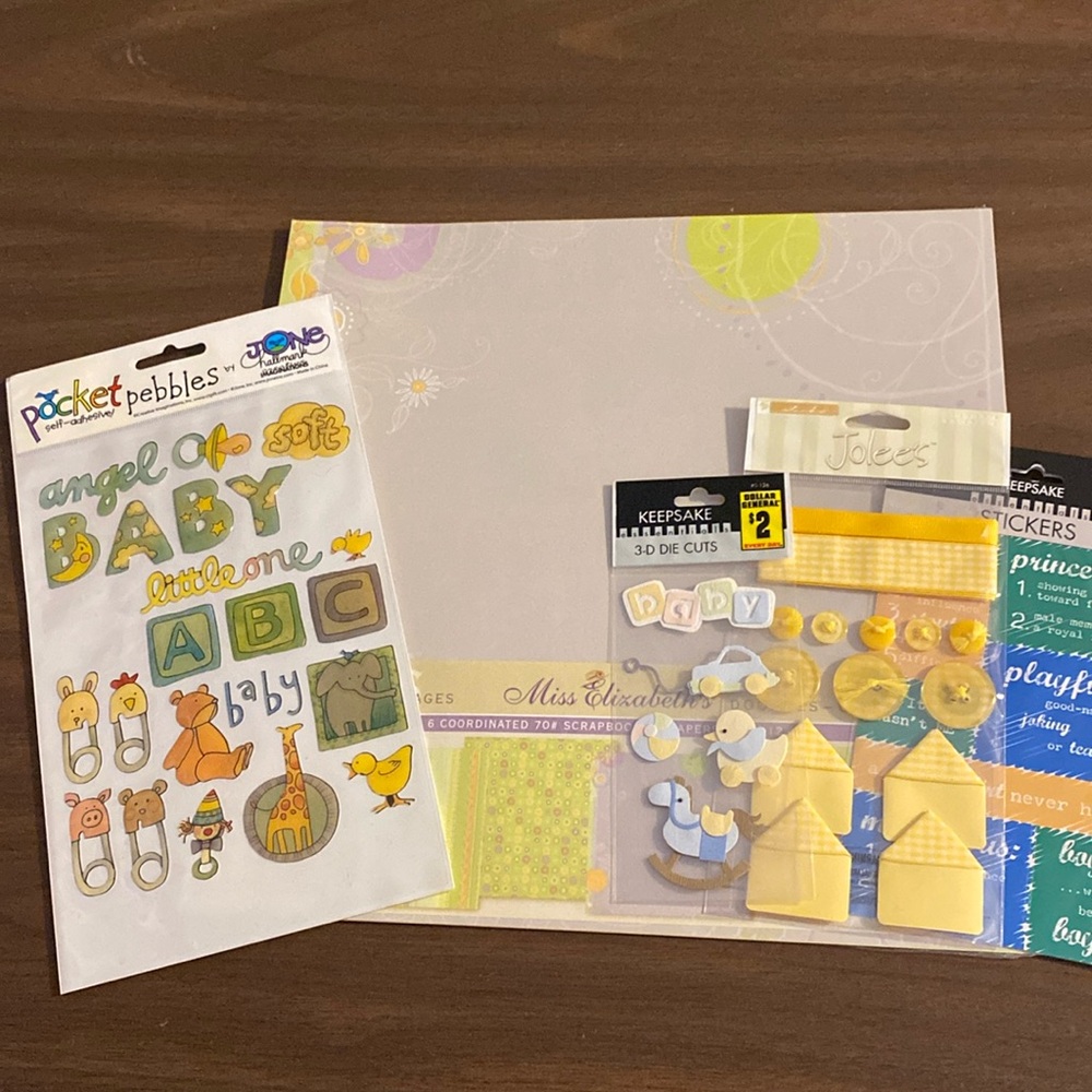 Neutral Gender Baby Childen Kids Scrapbooking Bundle